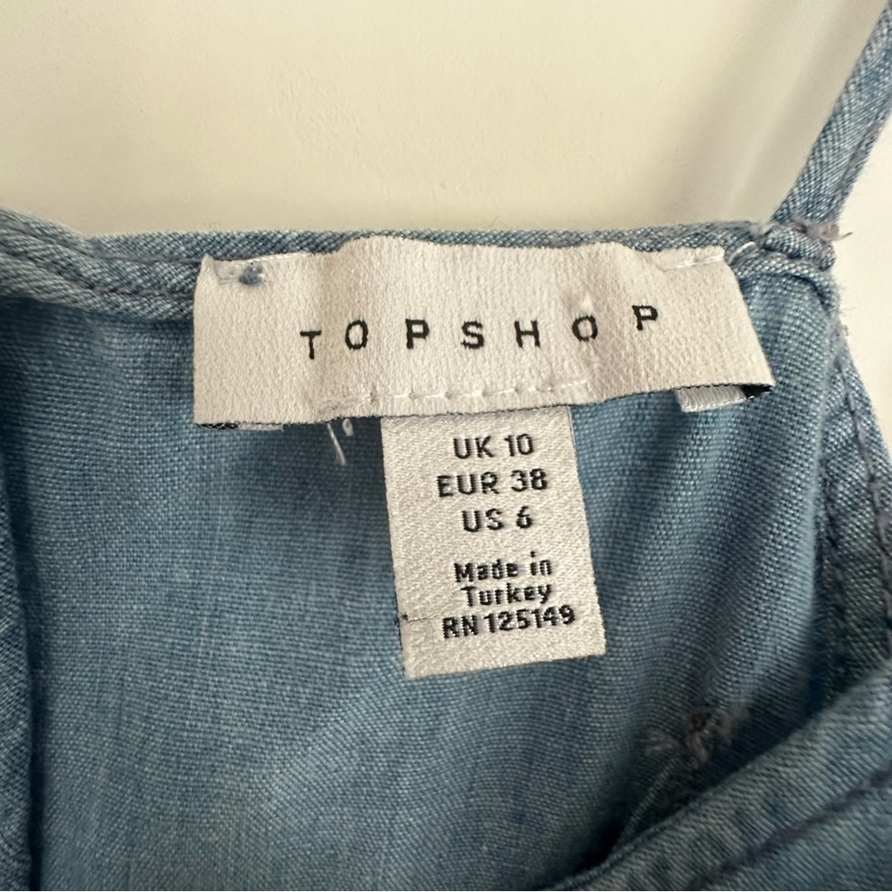 Top Shop front wrap dress with side slits size: 6 - Picture 4 of 4
